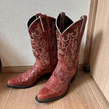 토니 라마 자수 웨스턴 부츠 핸드크래프티드 USA