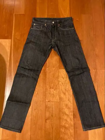 [ 새상품급 ] 무인양품 슬림 팬츠 네이비 31인치