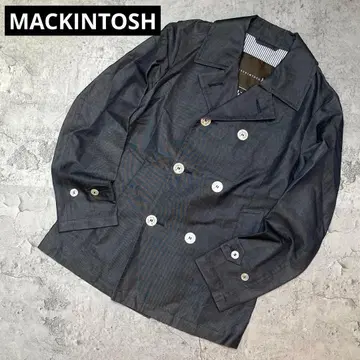 매킨토시 더블 자켓 코트 스탠 칼라