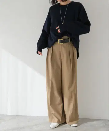 저널 스탠다드 워셔블 더블 니트 풀오버