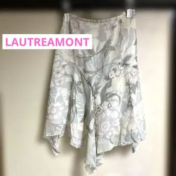 로트레아몽 LAUTREAMONT 스커트 플레어 비대칭 꽃무늬