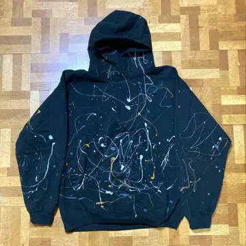 THRIFTY LOOK 스리프티룩 페인트 길단 후디