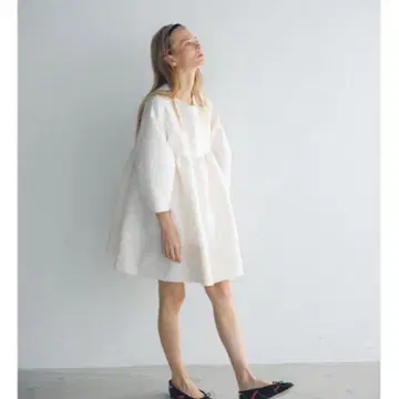 Cen. 스프링 자카드 튜닉 화이트