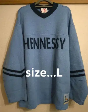 사노바 치즈 헤네시 풋볼 니트 블루