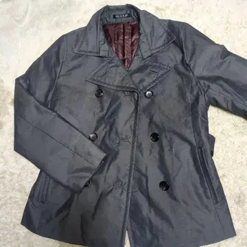 COMME CA DU MODE 그레이 다운 페더 피 코트