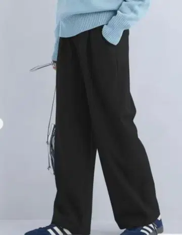 green label 그린라벨 올마이 울 안감 기모 와이드 팬츠 36