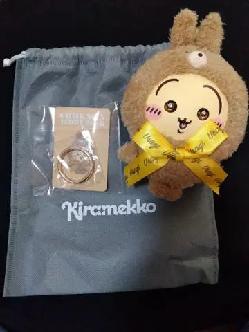 치이카와 (먼작귀) 토끼 키라메코 테디베어 봉제 인형