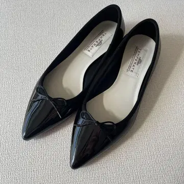 TEMPERATE 블랙 스틸레토 레인 슈즈 39