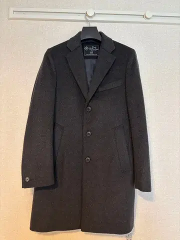 EDIFICE 체스터 코트 다크 그레이 S 사이즈 캐시미어 혼방