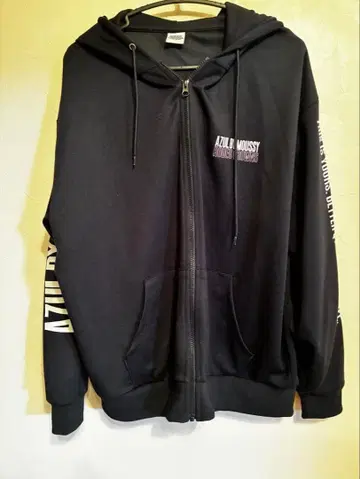 AZUL BY MOUSSY 로데오 크라운즈 콜라보 블랙 후드티