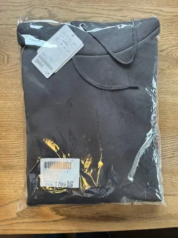 [ 미사용 새상품 ] 소프트 종이상자 후디 후드티 L 다크 그레이