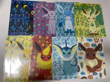 미개봉 포켓몬 클리어 파일 2012 이브이 컬렉션 12장 세트