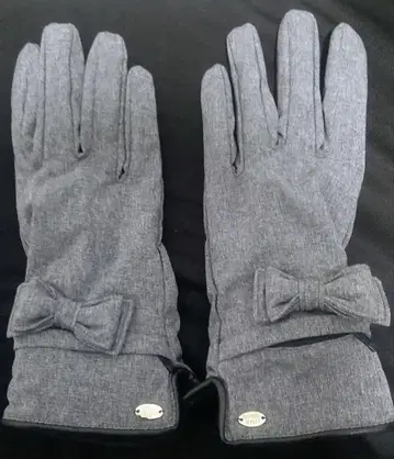 [ 새상품 미사용 ] NATURAL BEAUTY 그레이 장갑 리본 포함