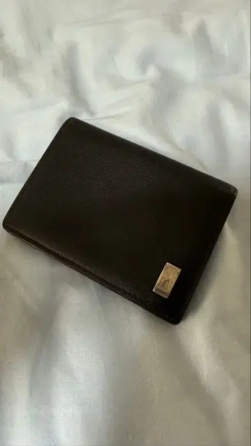 dunhill 블랙 가죽 슬림 카드 케이스