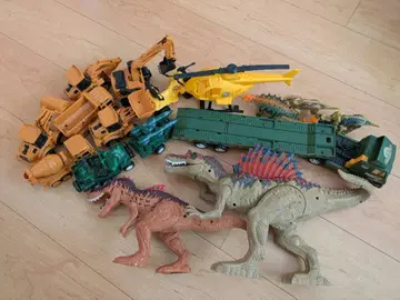 공룡과 탈것 세트