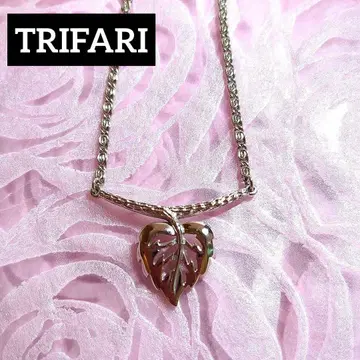 TRIFARI 빈티지 목걸이 실버 리프 새상품급