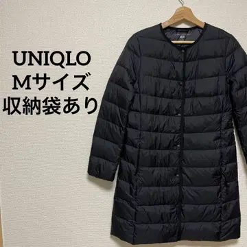 [ 새상품급 ] 유니클로 울트라 라이트 다운 롱 코트 블랙 M 사이즈