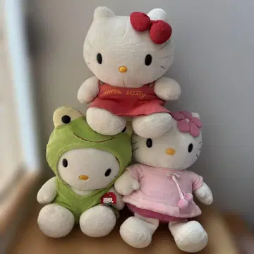 헬로키티 봉제 인형 3개 세트 특대형