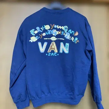 VAN JAC 트레이닝복 L 사이즈 네이비 백 아치 로고 자수