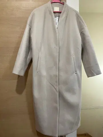 택 포함 새상품 어스 뮤직 롱 코트