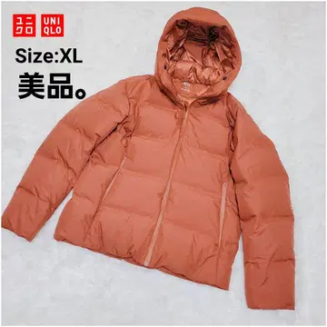 새상품급 UNIQLO/유니클로 심리스 다운 후드티/3D 컷 자켓