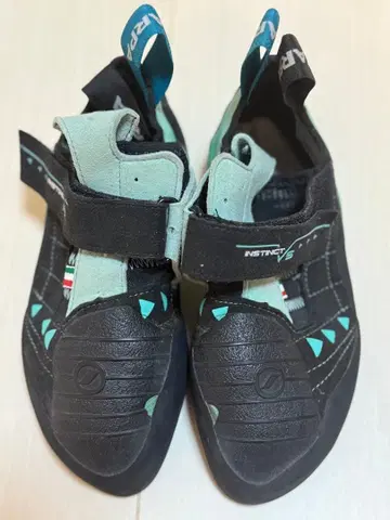 Scarpa Instinct 클라이밍 신발 블랙/터콰이즈 38
