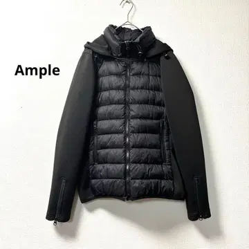 Ample 야마다야 이소재 다운 파카 블랙 38