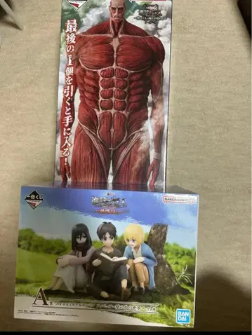 진격의 거인 제일복권 라스트 원 엘렌 아르민 미카사 피규어