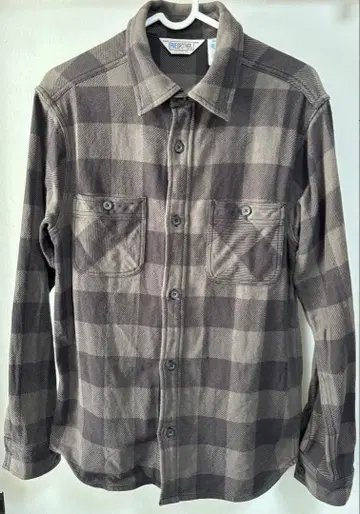 파이브 브라더 헤비 플란넬 셔츠 버팔로 체크 블랙 M