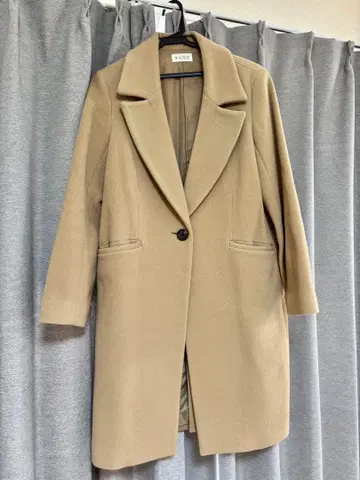 PLST 베이지 체스터 코트