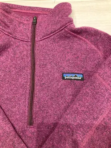 patagonia 퍼플 하프 지퍼 플리스 자켓