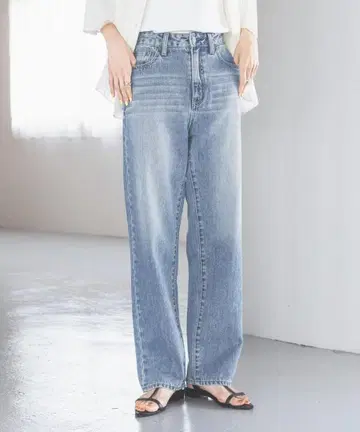 GOOD 데님 스트레이트 팬츠 S 사이즈 GLOBAL WORK