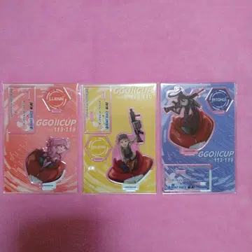 건게일 온라인II x 보트 레이스 와카마츠 아크릴 스탠드 (3종 세트)