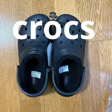 미사용! crocs 블랙 사보 클로그 샌들 38-39