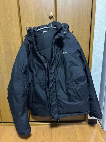 FILA 블랙 다운 자켓 XO