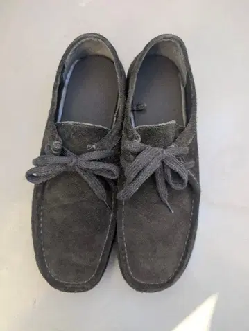 GU 리얼 가죽 모카신 신발 블랙