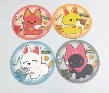 신님 여우와 샐러리맨 in22카레 콜라보 코스터 4장 세트