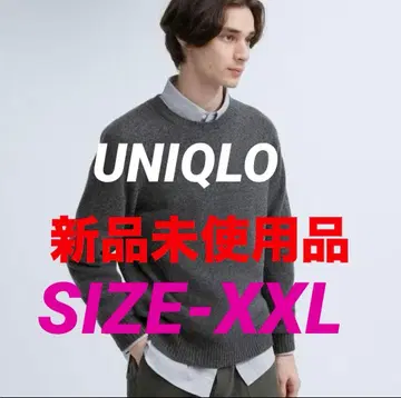 UNIQLO 유니클로 프리미엄 라무 크루넥 스웨터 GRAY XXL