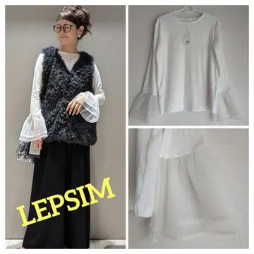 [ 택 포함 미사용 새상품 ] LEPSIM 소매 모듬 긴팔 레이어드