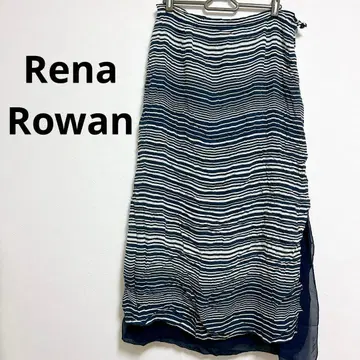 [ 14 ] Rena Rowan 스트라이프 패턴 롱 스커트