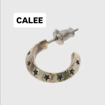 [새상품급] CALEE 별 모양 후프 귀걸이 (한쪽용) 칼리 실버925
