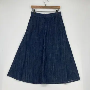 자유구 데님 플레어 스커트 25 사이즈