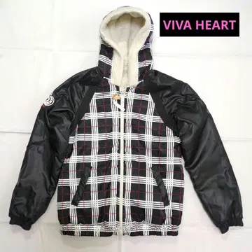 [ VIVA HEART ] 리버서블 자켓 체크 무늬 후드 부착