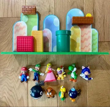 슈퍼 마리오 피규어 컬렉션 플레이 세트 버섯 왕국 피규어