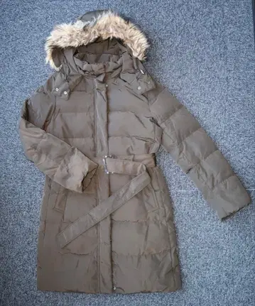 유니클로 UNIQLO 롱 다운 자켓 S 사이즈 다크 브라운