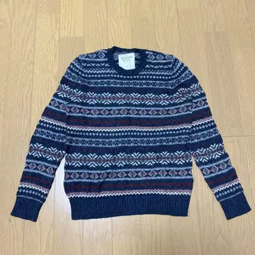 Abercrombie & Fitch 페어아일 패턴 스웨터 S