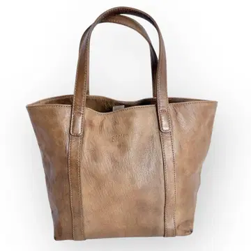 genten 겐텐 토트백 가죽 심플 브라운 핸드백