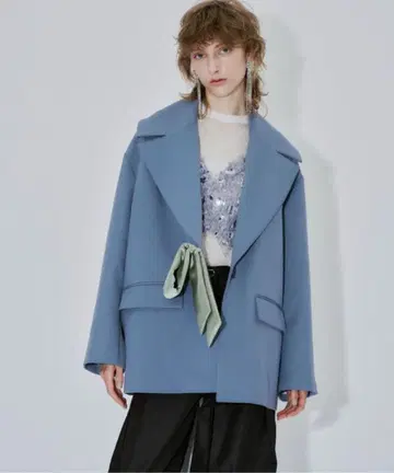 LA BELLE ETUDE 라벨에튀드 리본 브로치 자켓