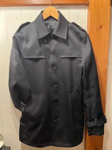 COMME CA ISM 블랙 트렌치코트 S