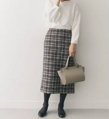 어반 리서치 도어즈 트위드 타이트 스커트 36 S 미사용 새상품